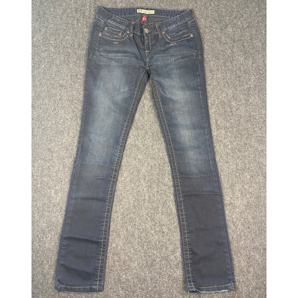 BKE Madison Skinny Jeans Womens 29x34 (29x32) Dark Wash Stretch Denim ABK120